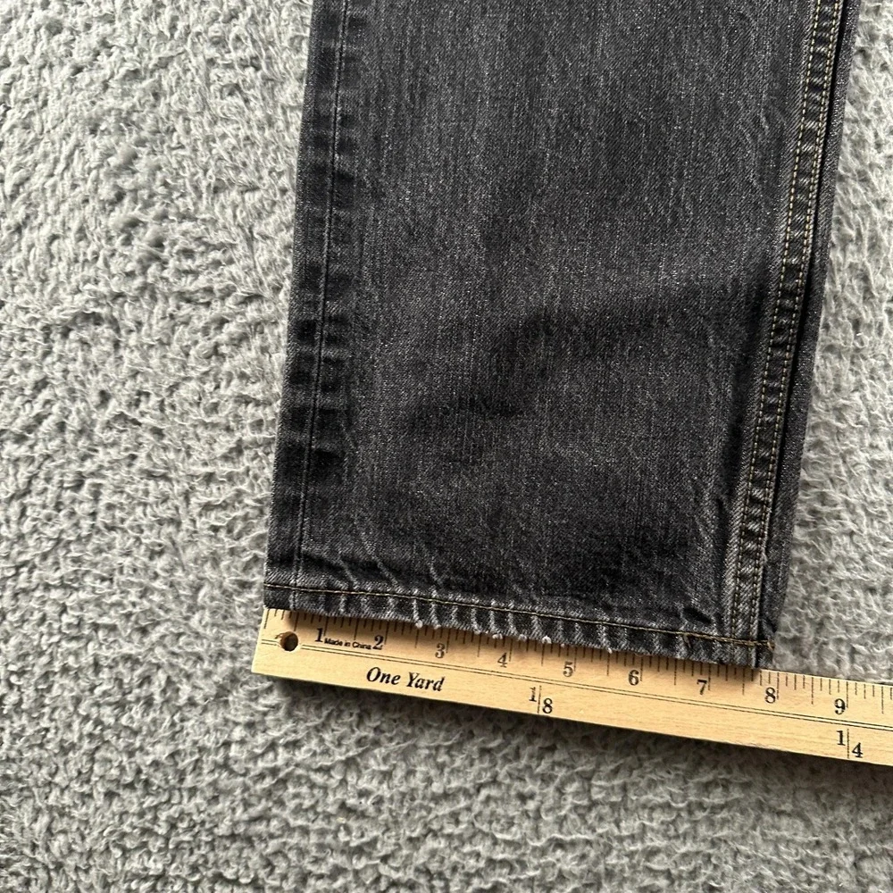 Banana Republic Selvedge Jeans Mens 32x30 Black Straight Kaihara Denim